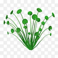 手绘绿色小草-空若网 手绘绿色小草-空若网