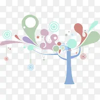 创意卡通树-空若网 创意卡通树-空若网