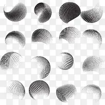 漂浮科技渐变橙色矢量点-空若网 漂浮科技渐变橙色矢量点-空若网