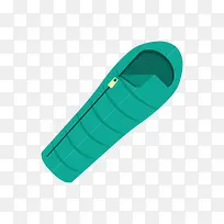 绿色扁平化睡袋元素-空若网 绿色扁平化睡袋元素-空若网