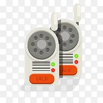 卡通扁平化对讲机-空若网 卡通扁平化对讲机-空若网