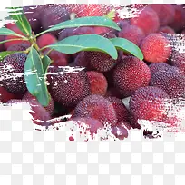 水果海报之美味杨梅-空若网 水果海报之美味杨梅-空若网