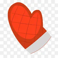 红色卡通手套-空若网 红色卡通手套-空若网