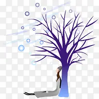 卡通手绘梦幻树-空若网 卡通手绘梦幻树-空若网