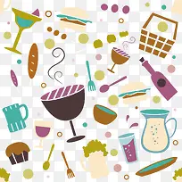 食物元素背景-空若网 食物元素背景-空若网