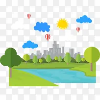 矢量扁平化户外-空若网 矢量扁平化户外-空若网