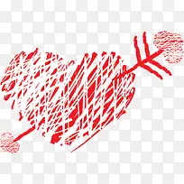 情人节红色爱心装饰-空若网 情人节红色爱心装饰-空若网