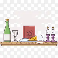 欧式餐桌矢量-空若网 欧式餐桌矢量-空若网