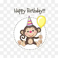 猴子牵气球-空若网 猴子牵气球-空若网