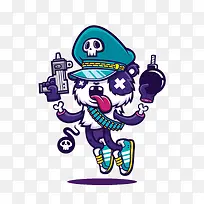 暗黑系动物熊猫-空若网 暗黑系动物熊猫-空若网