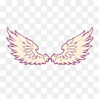 手绘展开的翅膀设计素材-空若网 手绘展开的翅膀设计素材-空若网