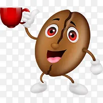 卡通小人拿杯子-空若网 卡通小人拿杯子-空若网