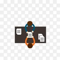 扁平化一对一会议素材-空若网 扁平化一对一会议素材-空若网