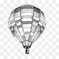 手绘热气球-空若网 手绘热气球-空若网