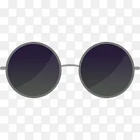圆形蓝色渐变时尚眼镜-空若网 圆形蓝色渐变时尚眼镜-空若网
