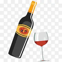 扁平化葡萄酒饮品设计-空若网 扁平化葡萄酒饮品设计-空若网