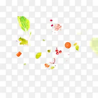 多彩清新水果蔬菜漂浮素材-空若网 多彩清新水果蔬菜漂浮素材-空若网