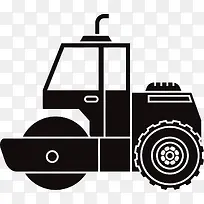 黑色齿轮转动压路机-空若网 黑色齿轮转动压路机-空若网