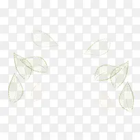 手绘线条树叶脉络装饰-空若网 手绘线条树叶脉络装饰-空若网