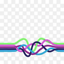 多彩曲线背景矢量图-空若网 多彩曲线背景矢量图-空若网