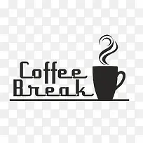 咖啡英文字体咖啡杯-空若网 咖啡英文字体咖啡杯-空若网