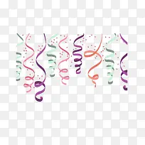 多彩悬挂的螺旋丝带-空若网 多彩悬挂的螺旋丝带-空若网