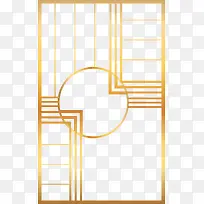 奢华金色方形边框-空若网 奢华金色方形边框-空若网