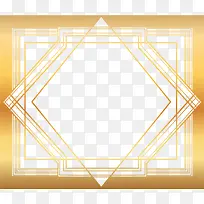 大气金色方形边框-空若网 大气金色方形边框-空若网
