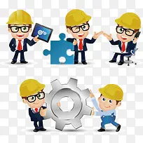 建筑工程师卡通图-空若网 建筑工程师卡通图-空若网