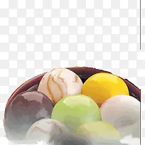 美味彩色汤圆-空若网 美味彩色汤圆-空若网