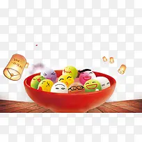 彩色汤圆-空若网 彩色汤圆-空若网