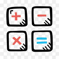 卡通数学符号的标识PSD分层-空若网 卡通数学符号的标识PSD分层-空若网