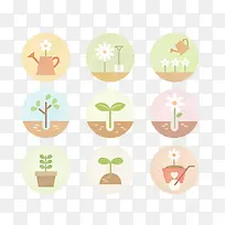 清新花店标志花朵标志icon免扣-空若网 清新花店标志花朵标志icon免扣-空若网