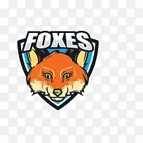 矢量彩色狐狸徽章标志-空若网 矢量彩色狐狸徽章标志-空若网