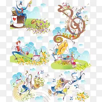 卡通音乐插画合集-空若网 卡通音乐插画合集-空若网