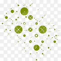 不规则图形点线装饰-空若网 不规则图形点线装饰-空若网