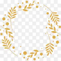 黄色树叶树枝边框-空若网 黄色树叶树枝边框-空若网