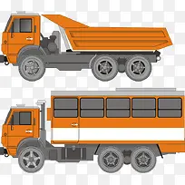 矢量手绘大卡车-空若网 矢量手绘大卡车-空若网