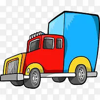 矢量卡通货车-空若网 矢量卡通货车-空若网