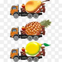 卡通手绘货车-空若网 卡通手绘货车-空若网