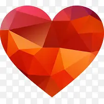 幻彩几何形爱心-空若网 幻彩几何形爱心-空若网