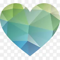 幻彩几何形爱心-空若网 幻彩几何形爱心-空若网