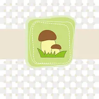 波点和蘑菇矢量背景底纹素材-空若网 波点和蘑菇矢量背景底纹素材-空若网