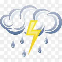 打雷png矢量元素-空若网 打雷png矢量元素-空若网