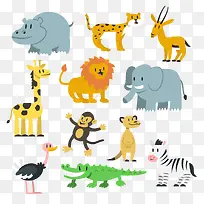 可爱野生动物矢量图-空若网 可爱野生动物矢量图-空若网