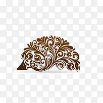 花纹 刺猬造型 创意-空若网 花纹 刺猬造型 创意-空若网