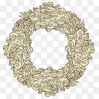 复杂花纹圆边框-空若网 复杂花纹圆边框-空若网