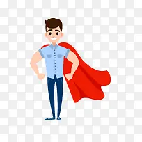 矢量卡通扁平化超级英雄候选人p-空若网 矢量卡通扁平化超级英雄候选人p-空若网