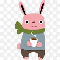 喝咖啡的兔子-空若网 喝咖啡的兔子-空若网