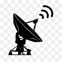 黑色手绘信号接收器-空若网 黑色手绘信号接收器-空若网